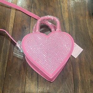Miss Gwen’s OMG Heart Shaped Girls With Rhinestones Fashion Purse